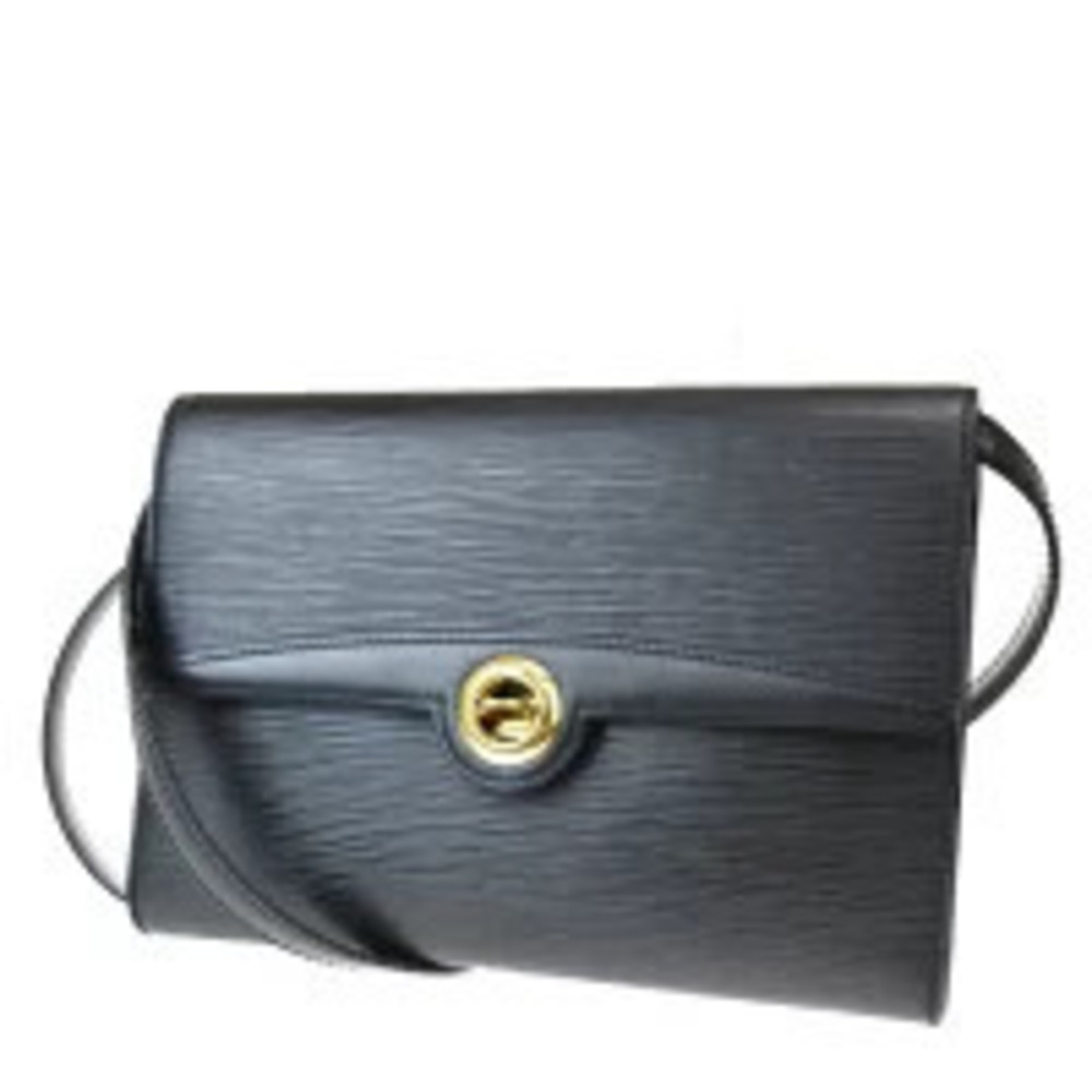 Louis Vuitton Arche Shoulder Bag Clutch Epi Noir Black Leather